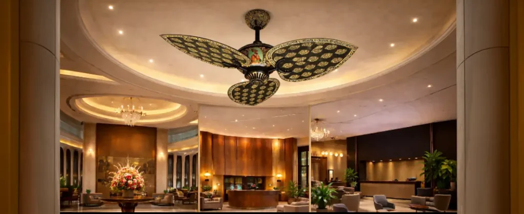 8 Real custom ceiling fan projects India –Taj, Vivanta, Novotel, The Lalit & More
