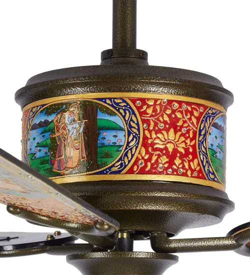 Monarch Mysore Kalam Art Fan - Handcrafted signature collection